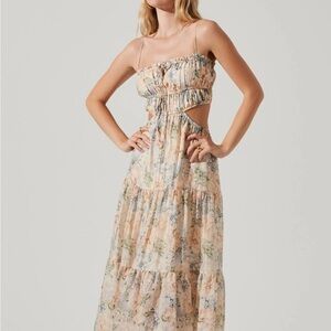 ASTR Floral Print Maxi Dress